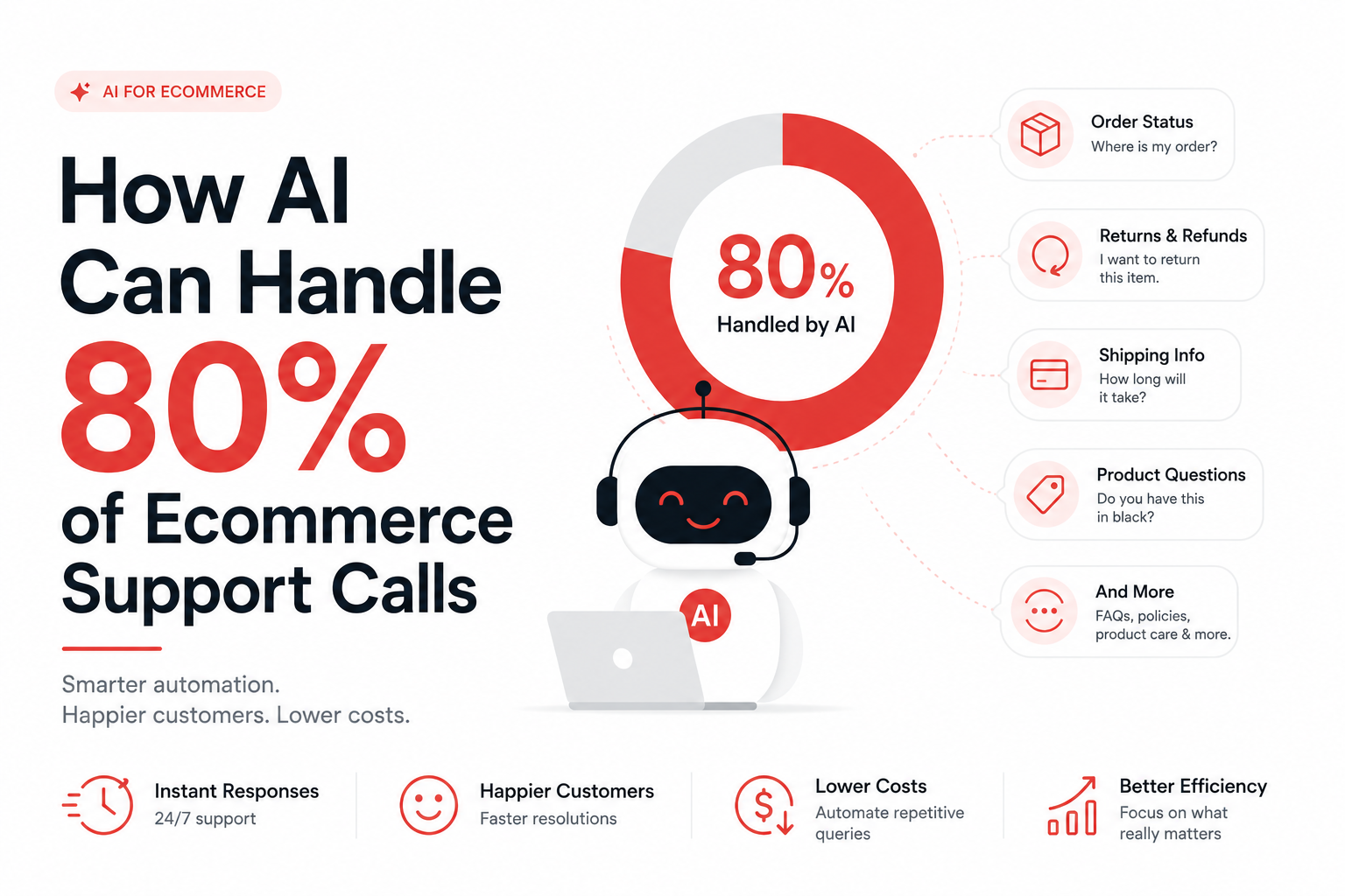 How AI Can Handle 80% of Ecommerce Support Calls