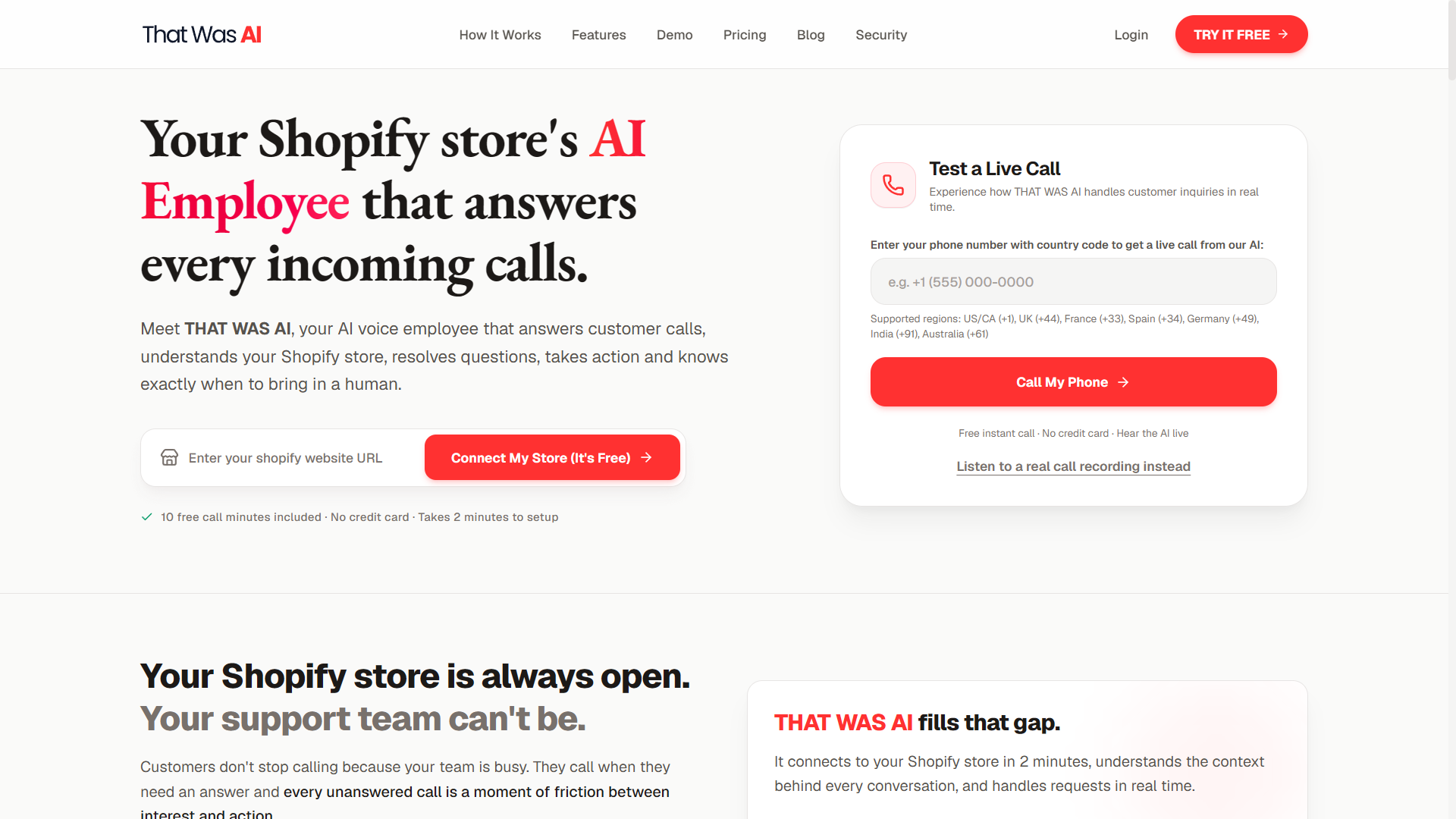 That Was AI Homepage